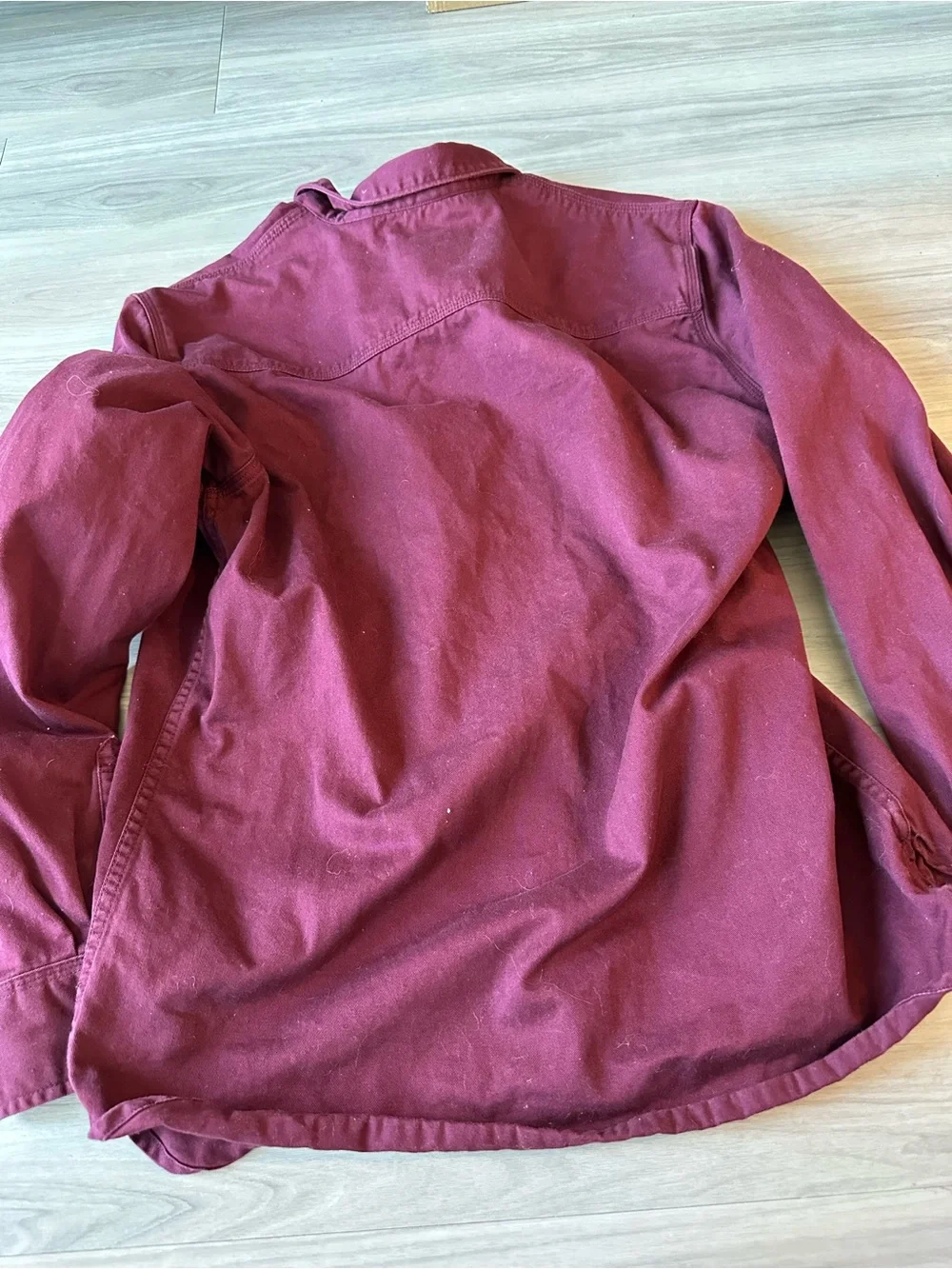 Levi's Classic Button-Down Shirt in Burgundy Mens Medium